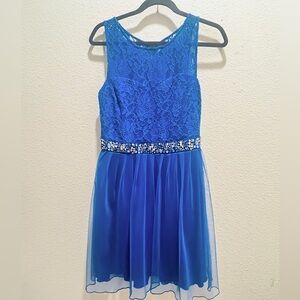 Blue homecoming dress